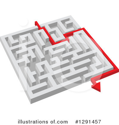 Royalty-Free (RF) Maze Clipart Illustration by Vector Tradition SM - Stock Sample #1291457