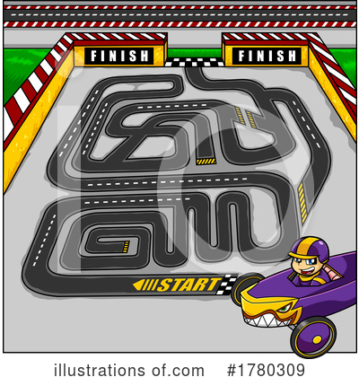 Royalty-Free (RF) Maze Clipart Illustration by Hit Toon - Stock Sample #1780309