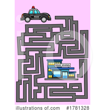 Police Car Clipart #1781328 by Hit Toon