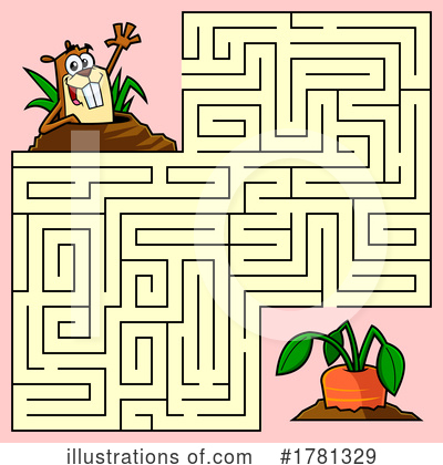 Royalty-Free (RF) Maze Clipart Illustration by Hit Toon - Stock Sample #1781329