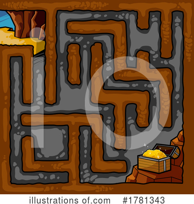 Royalty-Free (RF) Maze Clipart Illustration by Hit Toon - Stock Sample #1781343