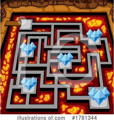 Royalty-Free (RF) Maze Clipart Illustration by Hit Toon - Stock Sample #1781344