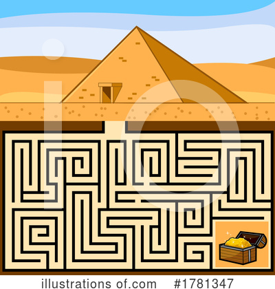Royalty-Free (RF) Maze Clipart Illustration by Hit Toon - Stock Sample #1781347
