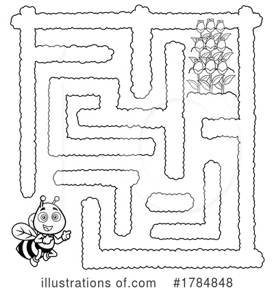 Royalty-Free (RF) Maze Clipart Illustration by Hit Toon - Stock Sample #1784848