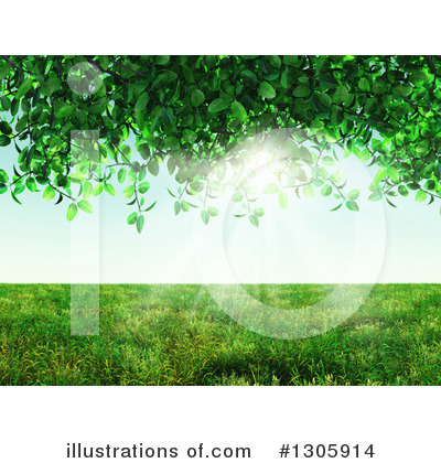 Royalty-Free (RF) Meadow Clipart Illustration by KJ Pargeter - Stock Sample #1305914