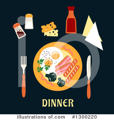 Royalty-Free (RF) Meal Clipart Illustration by Vector Tradition SM - Stock Sample #1300220