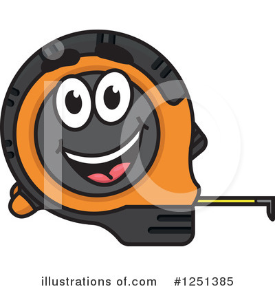 Royalty-Free (RF) Measuring Tape Clipart Illustration by Vector Tradition SM - Stock Sample #1251385