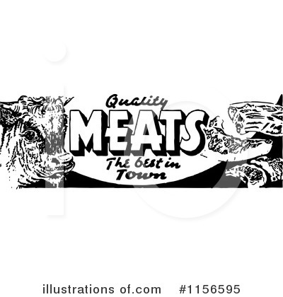 Royalty-Free (RF) Meat Clipart Illustration by BestVector - Stock Sample #1156595