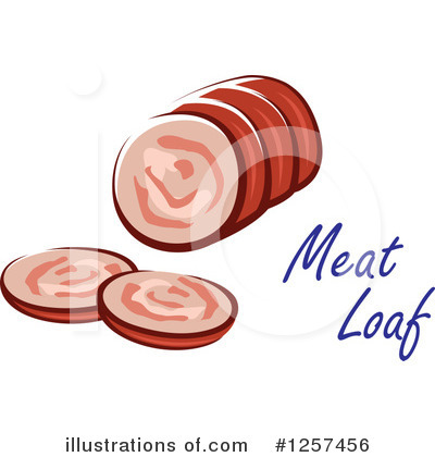 Meatloaf Clipart #1257456 by Vector Tradition SM
