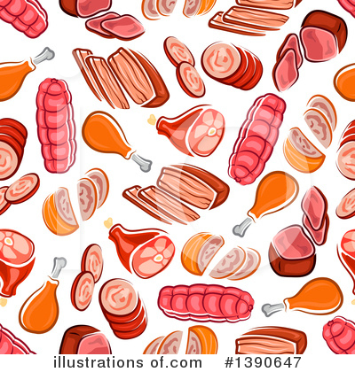 Salami Clipart #1390647 by Vector Tradition SM