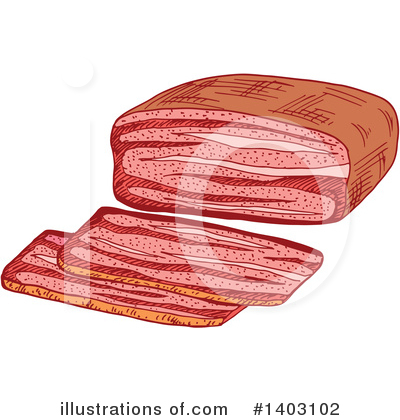 Bacon Clipart #1403102 by Vector Tradition SM
