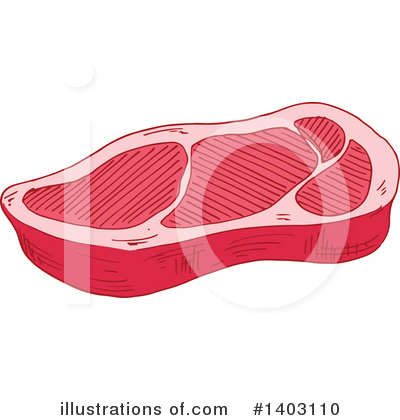 Royalty-Free (RF) Meat Clipart Illustration by Vector Tradition SM - Stock Sample #1403110
