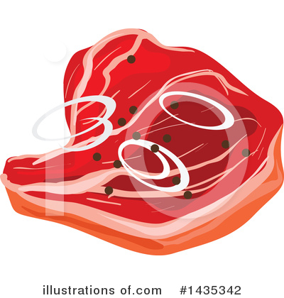 Royalty-Free (RF) Meat Clipart Illustration by Vector Tradition SM - Stock Sample #1435342
