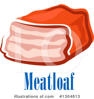 Royalty-Free (RF) Meatloaf Clipart Illustration by Vector Tradition SM - Stock Sample #1304613