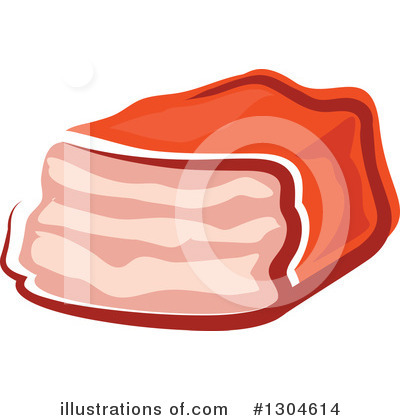 Meatloaf Clipart #1304614 by Vector Tradition SM