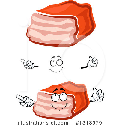 Meatloaf Clipart #1313979 by Vector Tradition SM