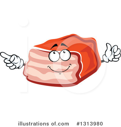 Royalty-Free (RF) Meatloaf Clipart Illustration by Vector Tradition SM - Stock Sample #1313980