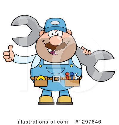 Wrench Clipart #1297846 by Hit Toon