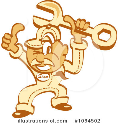 Royalty-Free (RF) Mechanic Clipart Illustration by Andy Nortnik - Stock Sample #1064502