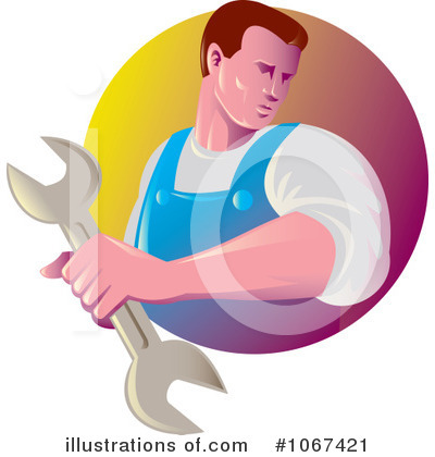 Royalty-Free (RF) Mechanic Clipart Illustration by patrimonio - Stock Sample #1067421