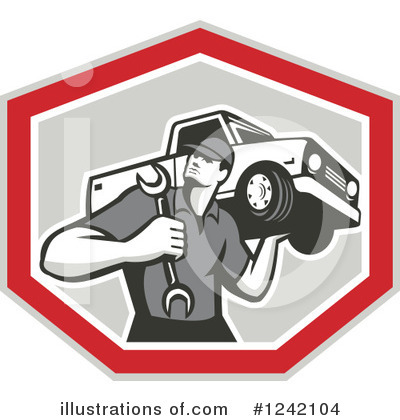 Royalty-Free (RF) Mechanic Clipart Illustration by patrimonio - Stock Sample #1242104