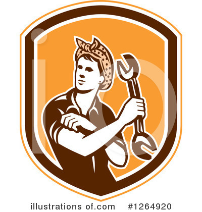 Royalty-Free (RF) Mechanic Clipart Illustration by patrimonio - Stock Sample #1264920