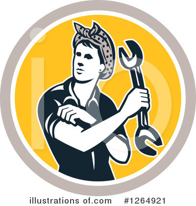 Royalty-Free (RF) Mechanic Clipart Illustration by patrimonio - Stock Sample #1264921