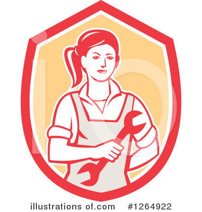 Royalty-Free (RF) Mechanic Clipart Illustration by patrimonio - Stock Sample #1264922