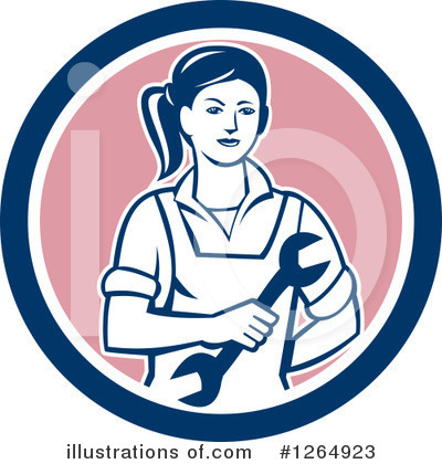 Royalty-Free (RF) Mechanic Clipart Illustration by patrimonio - Stock Sample #1264923