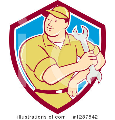 Royalty-Free (RF) Mechanic Clipart Illustration by patrimonio - Stock Sample #1287542