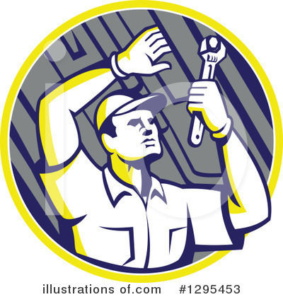 Royalty-Free (RF) Mechanic Clipart Illustration by patrimonio - Stock Sample #1295453