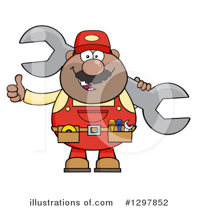 Mechanic Clipart #1297852 by Hit Toon