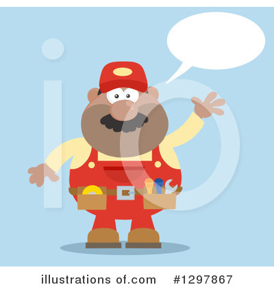 Handyman Clipart #1297867 by Hit Toon