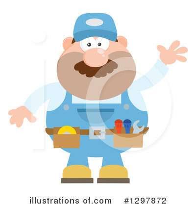 Handyman Clipart #1297872 by Hit Toon