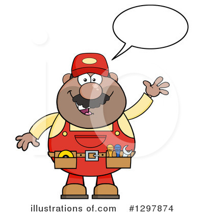 Handyman Clipart #1297874 by Hit Toon