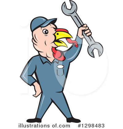 Royalty-Free (RF) Mechanic Clipart Illustration by patrimonio - Stock Sample #1298483
