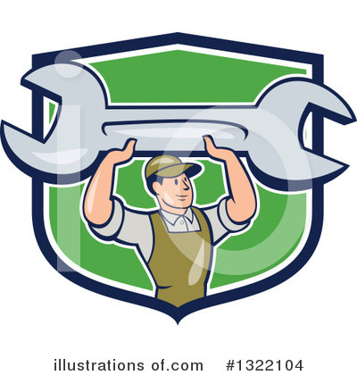 Royalty-Free (RF) Mechanic Clipart Illustration by patrimonio - Stock Sample #1322104