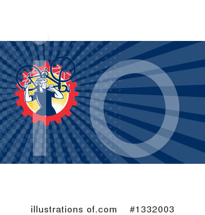 Royalty-Free (RF) Mechanic Clipart Illustration by patrimonio - Stock Sample #1332003
