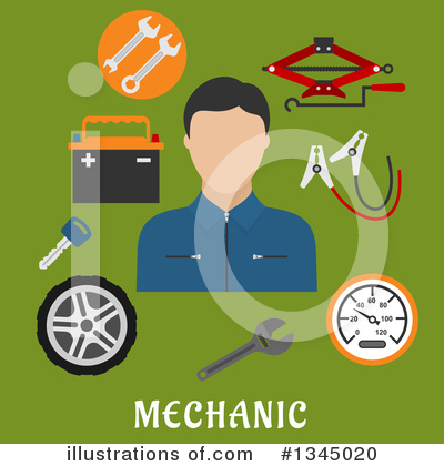 Mechanic Clipart #1345020 by Vector Tradition SM