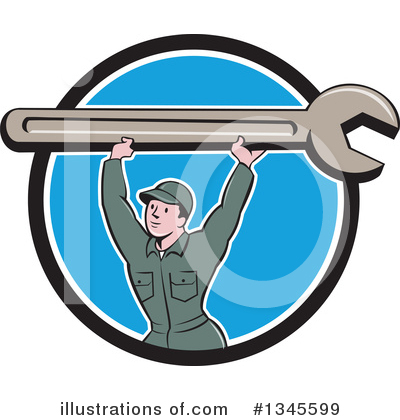 Royalty-Free (RF) Mechanic Clipart Illustration by patrimonio - Stock Sample #1345599