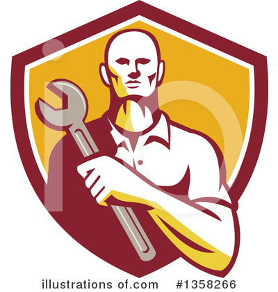 Royalty-Free (RF) Mechanic Clipart Illustration by patrimonio - Stock Sample #1358266