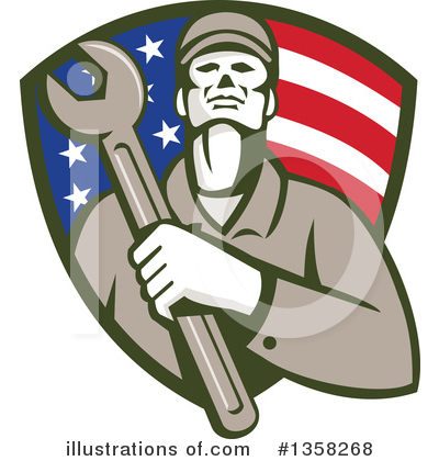 Royalty-Free (RF) Mechanic Clipart Illustration by patrimonio - Stock Sample #1358268
