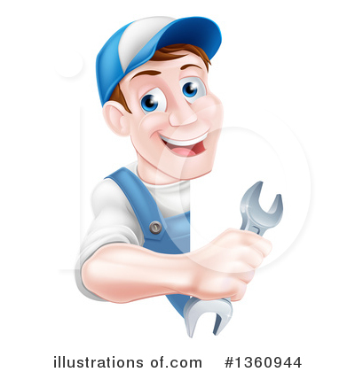 Royalty-Free (RF) Mechanic Clipart Illustration by AtStockIllustration - Stock Sample #1360944