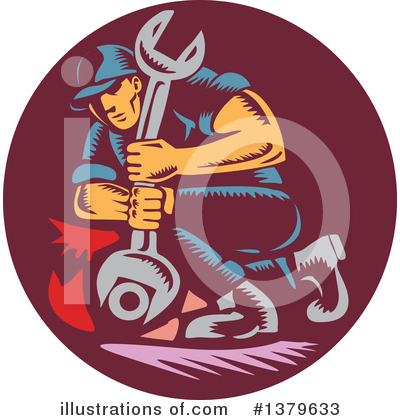 Royalty-Free (RF) Mechanic Clipart Illustration by patrimonio - Stock Sample #1379633