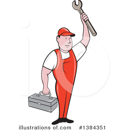 Royalty-Free (RF) Mechanic Clipart Illustration by patrimonio - Stock Sample #1384351