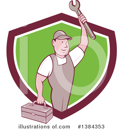 Royalty-Free (RF) Mechanic Clipart Illustration by patrimonio - Stock Sample #1384353