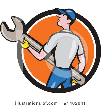 Royalty-Free (RF) Mechanic Clipart Illustration by patrimonio - Stock Sample #1402041