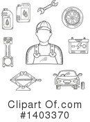 Mechanic Clipart #1403370 by Vector Tradition SM