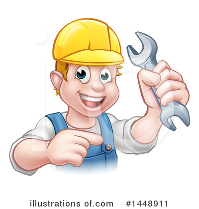 Royalty-Free (RF) Mechanic Clipart Illustration by AtStockIllustration - Stock Sample #1448911