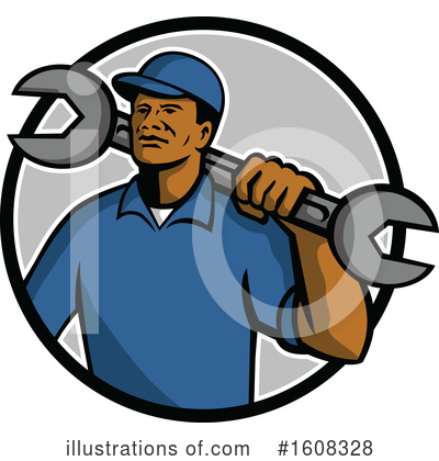 Royalty-Free (RF) Mechanic Clipart Illustration by patrimonio - Stock Sample #1608328